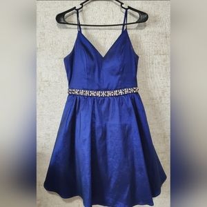 Shimmer Blue Party Dress from Dillard's Size 9